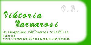 viktoria marmarosi business card